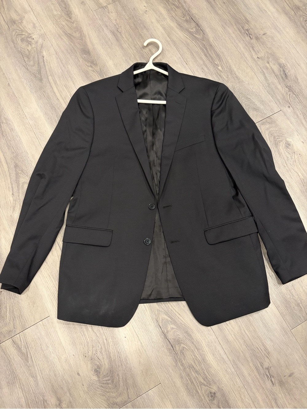 Classic Black Men's Two-Button Blazer
